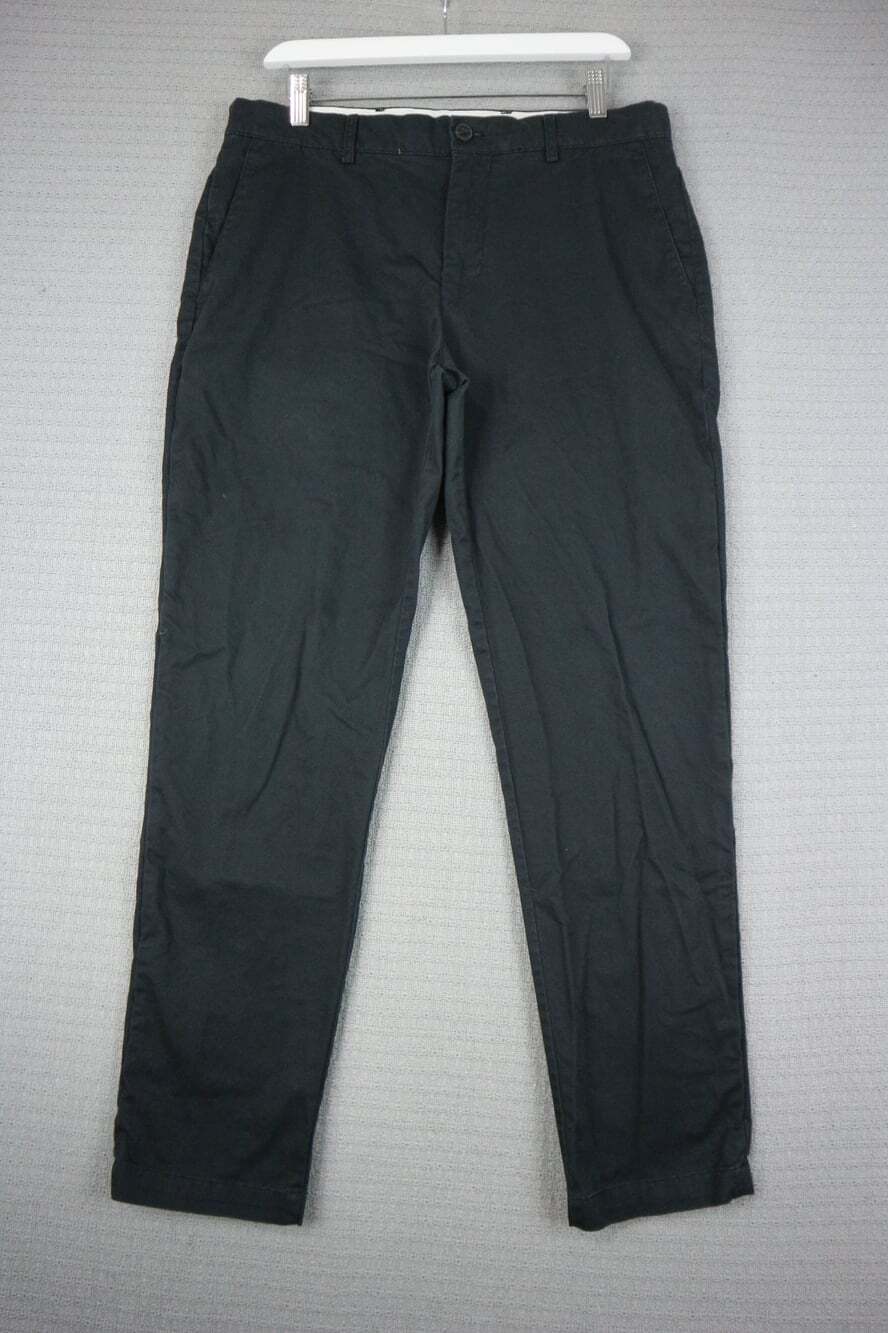 Club Monaco Mens Connor Modern Slim Fit Chino Pants Black 32/30